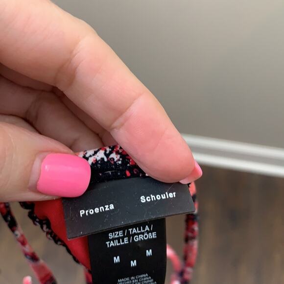 Proenza Schouler Watermelon Coral Red/Black String Bikini - Picture 2 of 10